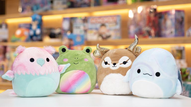 Squishmallows at Fora - Spitalfields in London during the unveiling of the annual DreamToys list compiled by an independent panel of retailers which predicts the top Christmas toys for the year. Picture date: Tuesday November 8, 2022.
