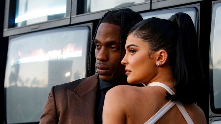 Travis Scott and Kylie Jenner attend the premiere for the documentary "Travis Scott: Look Mom I Can Fly" in Santa Monica, California, U.S., August 27, 2019. REUTERS/Mario Anzuoni TPX IMAGES OF THE DAY