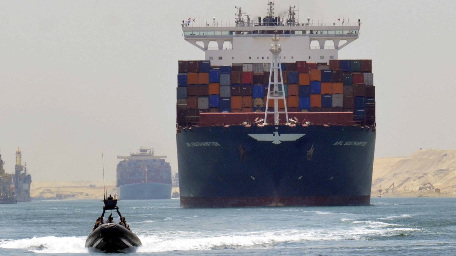 Freight through Suez Canal slashed by almost half in wake of Houthi attacks, says UN agency