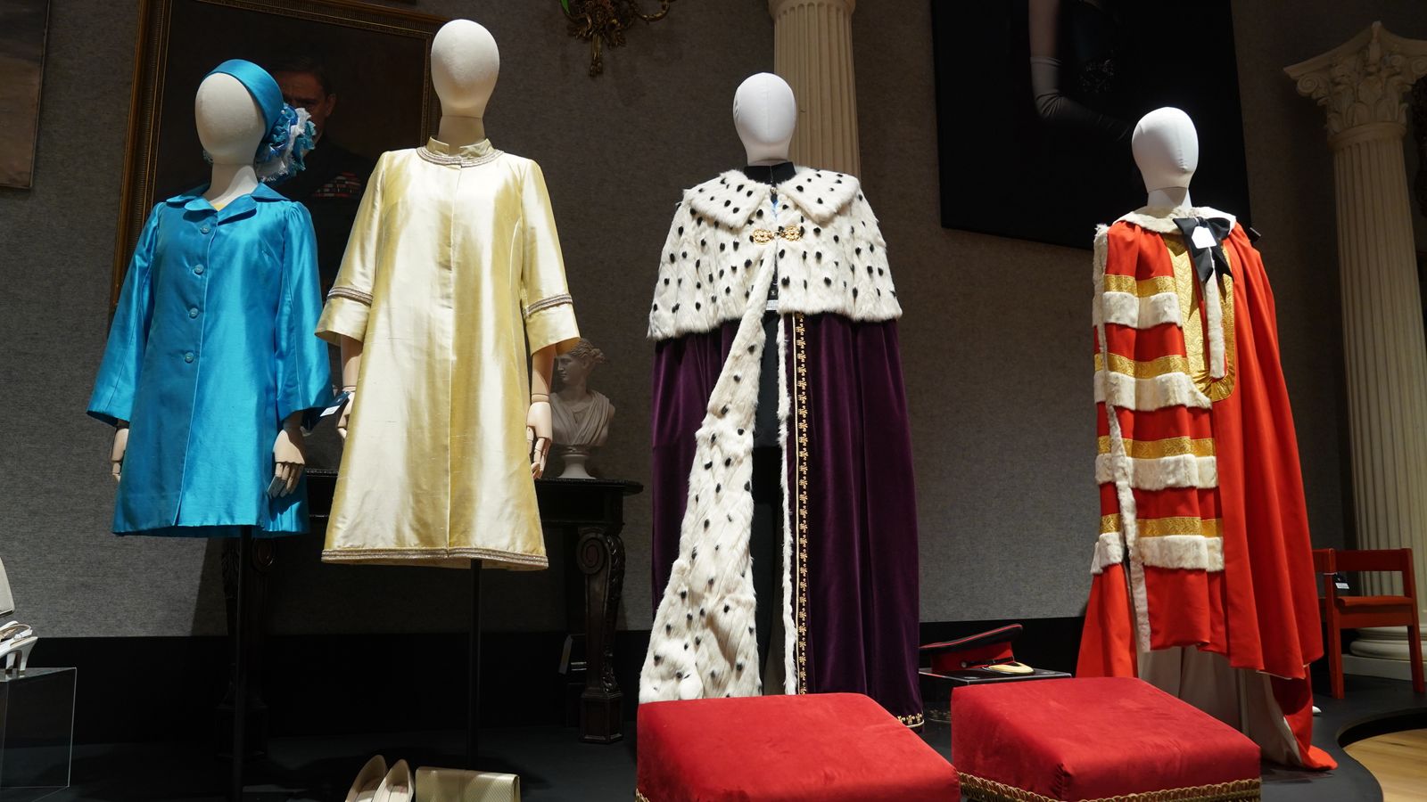 The Crown props Replicas of Princess Diana's 'revenge dress' and gold