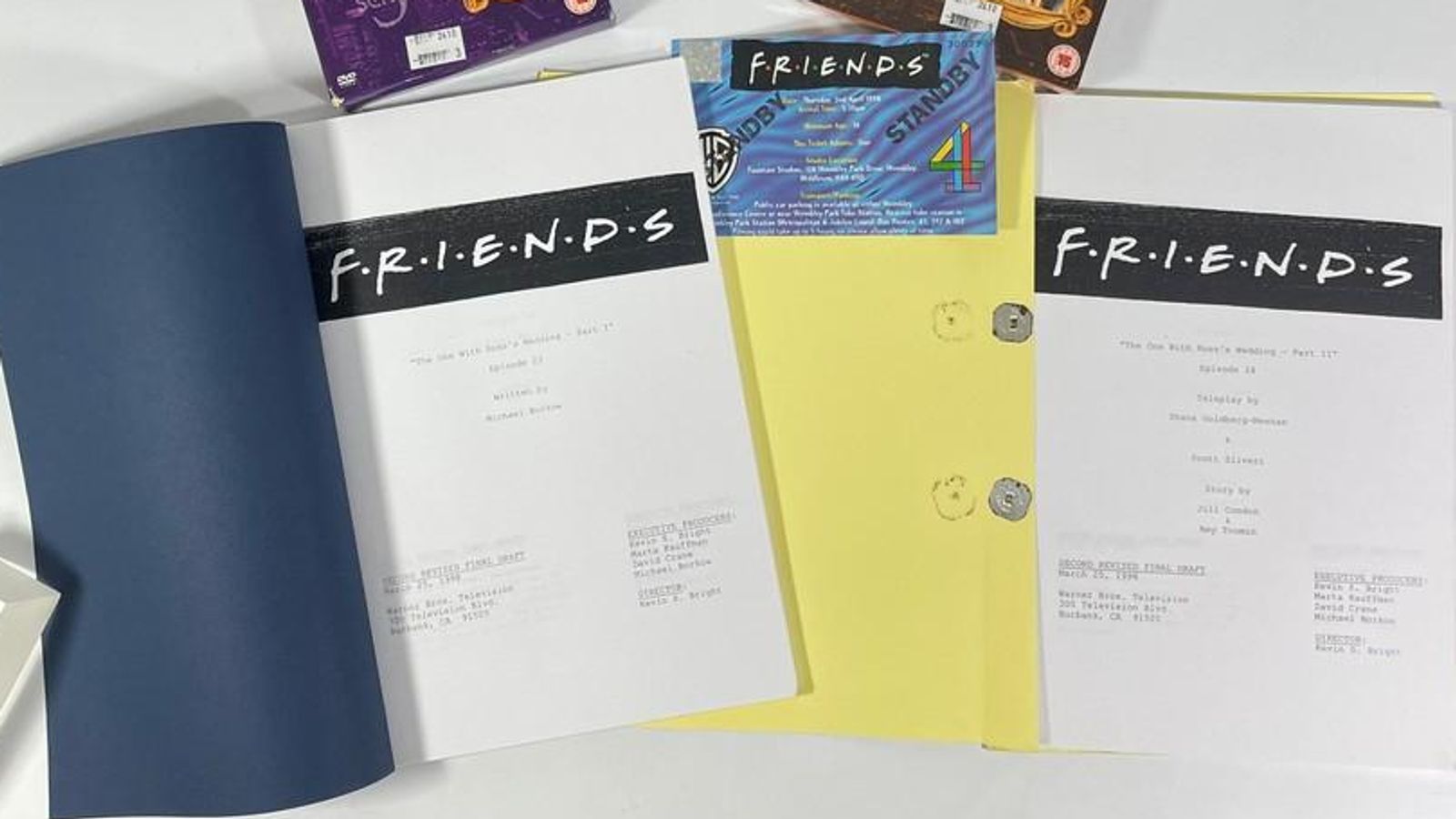 Friends scripts of iconic Ross wedding episodes sell for £22,000 after being found in bin 25 years ago