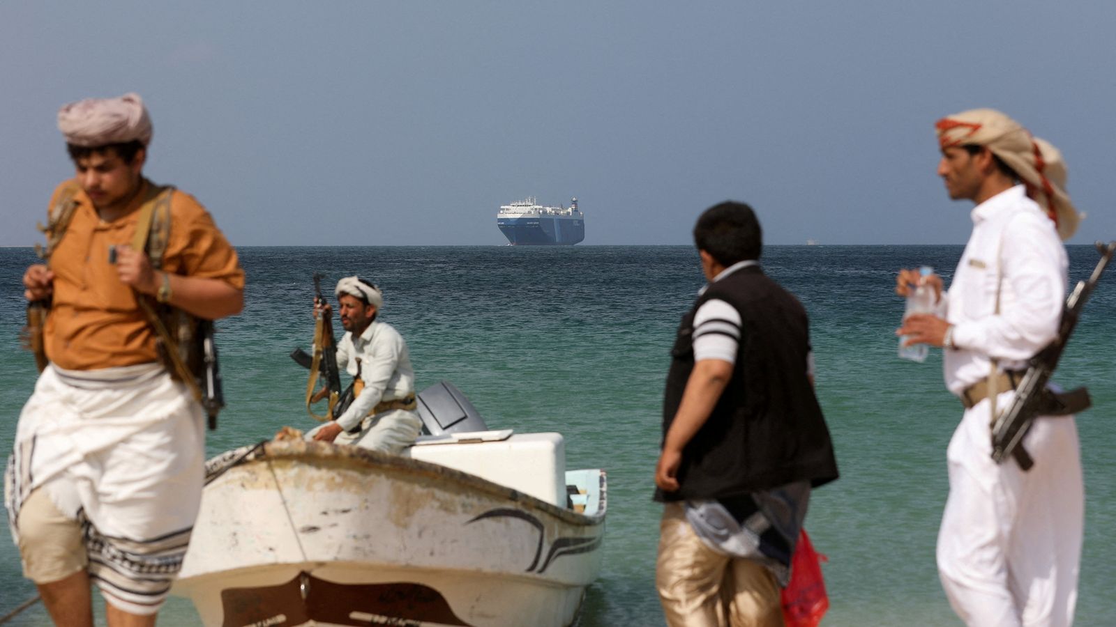 Drone boat packed with explosives detonates in the Red Sea