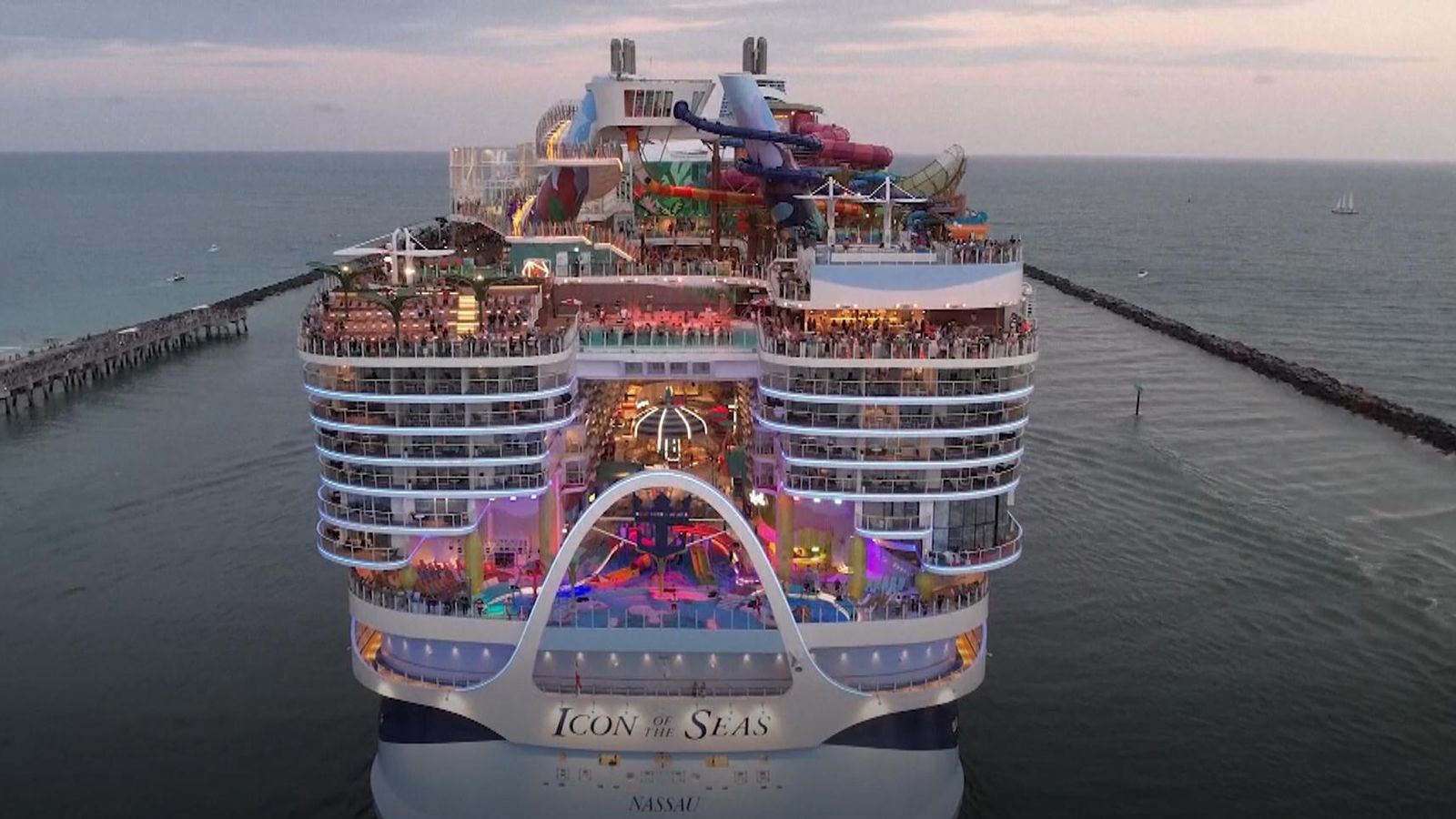 Disney's new cruise ship setting sail on maiden voyage
