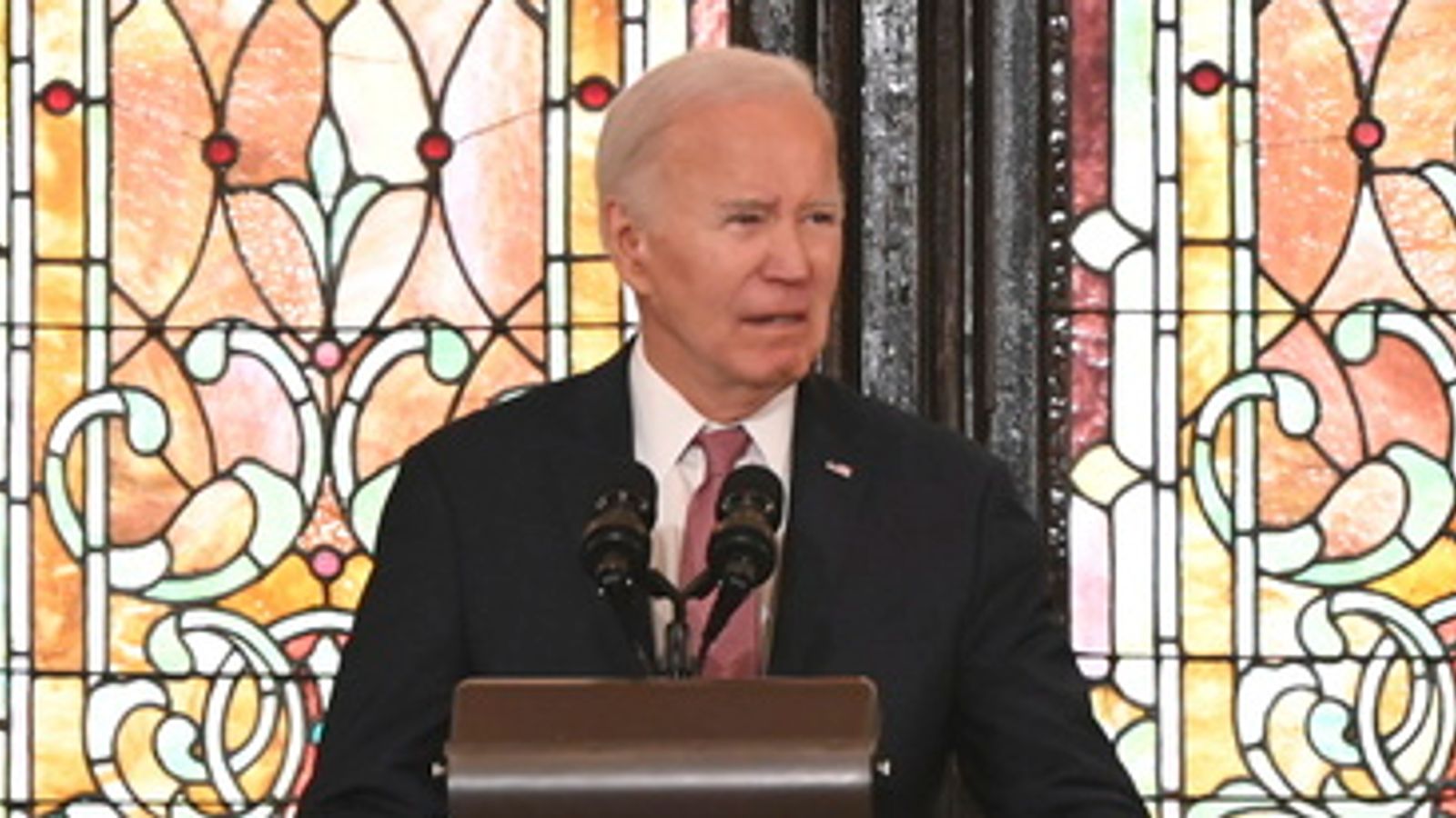 Joe Biden's church speech interrupted by pro-Palestinian protesters demanding 'ceasefire now'
