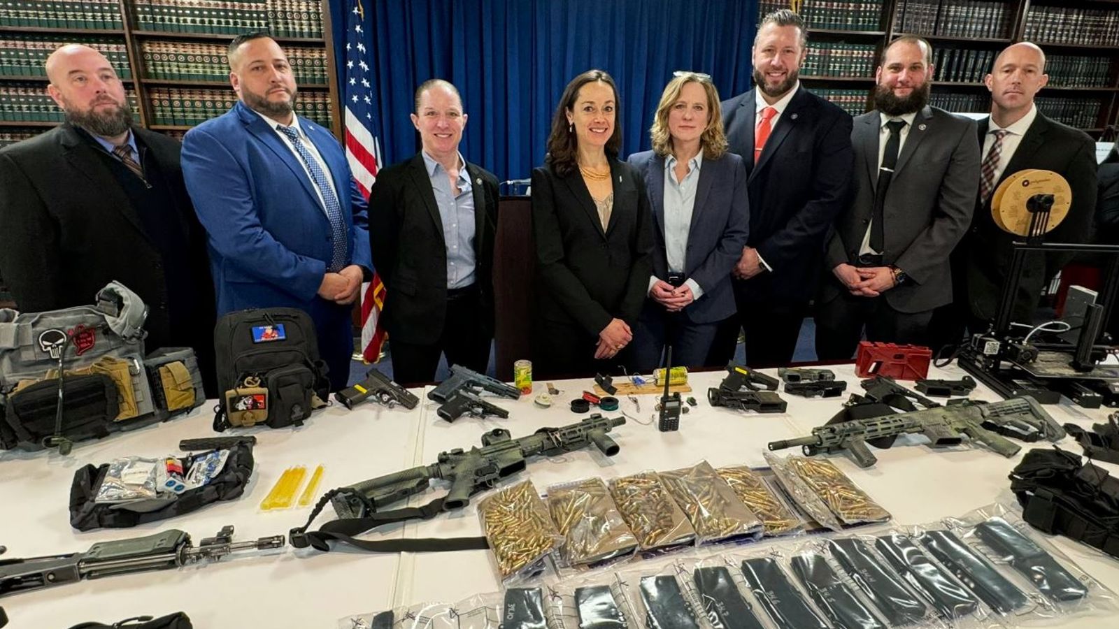 Brothers charged after weapons, explosives and 'hit list' of celeb targets found in New York