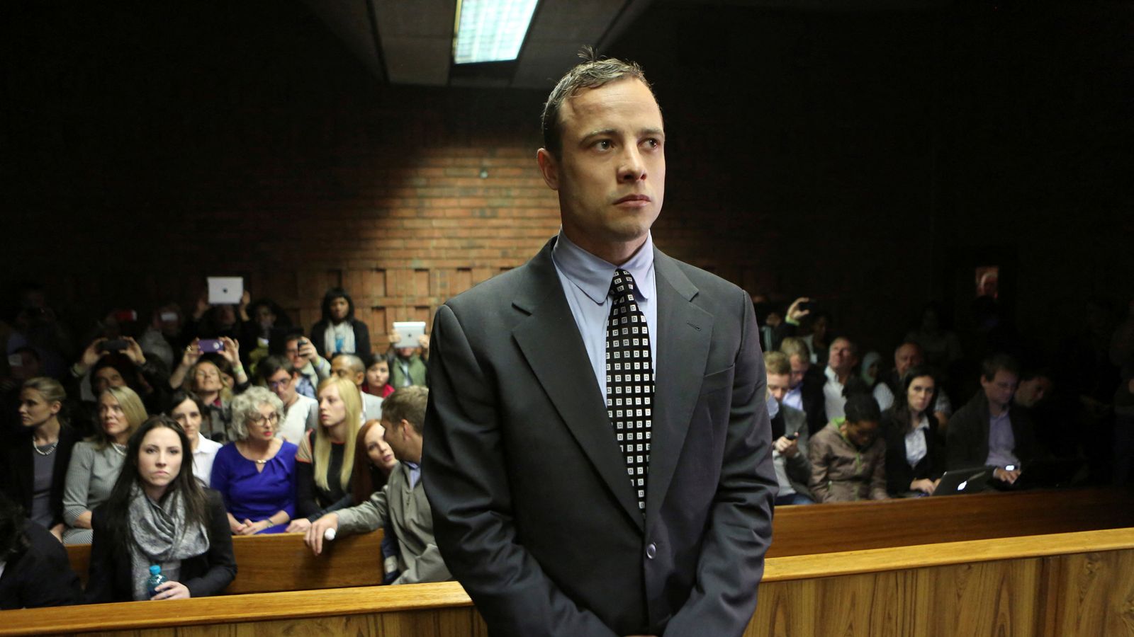 Members of Oscar Pistorius's family react to his release from prison