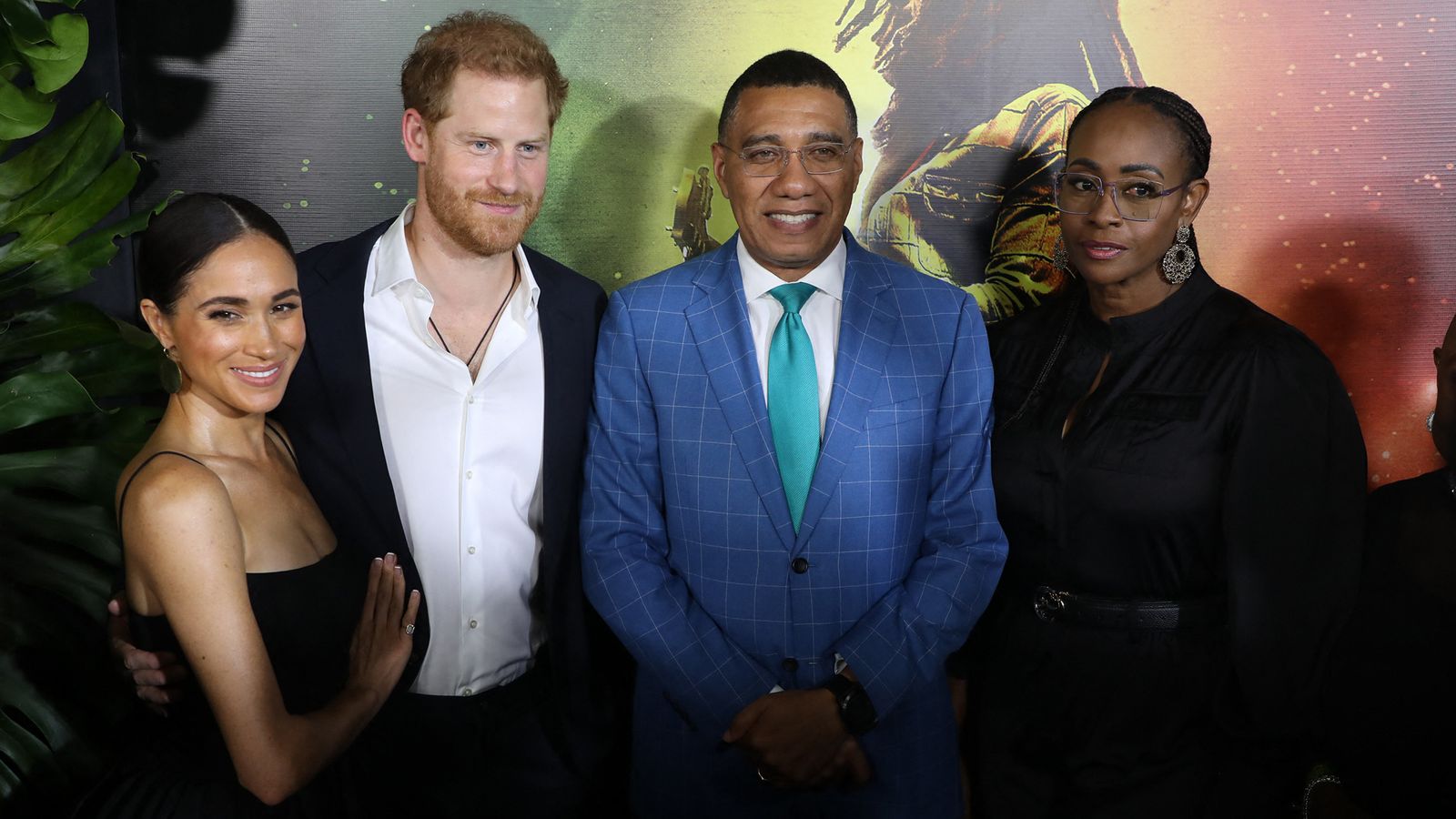 Harry and Meghan attend Bob Marley film premiere in Jamaica