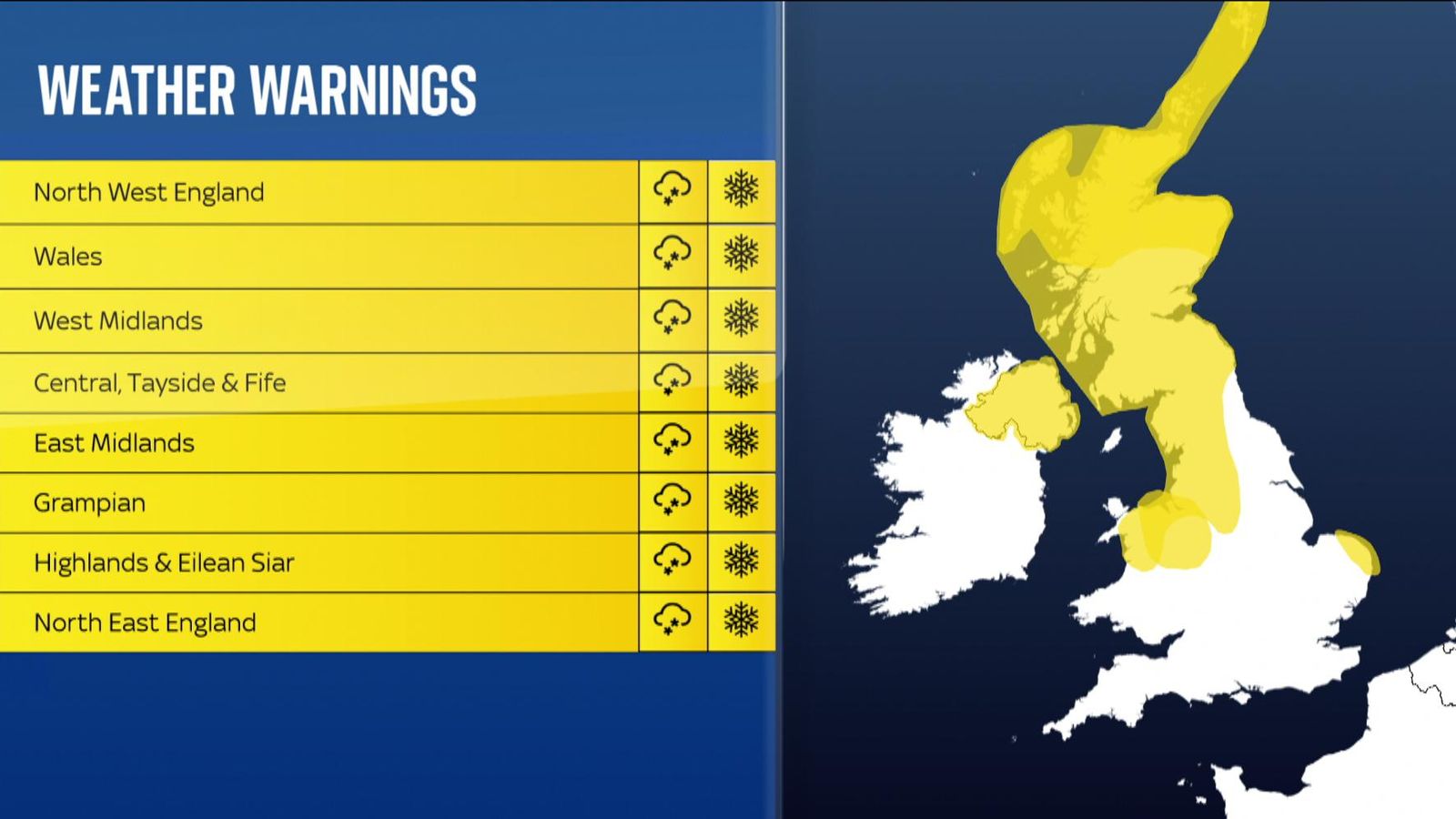 UK weather 'Severe' snow alert issued with communities warned they