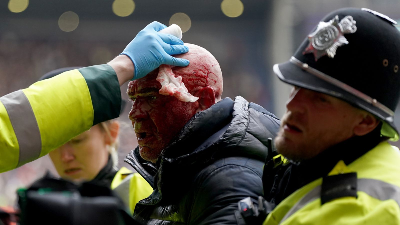 West Brom v Wolves FA Cup tie halted after clashes between rival fans