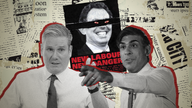 Teaser image for Adam Boulton column on &#39;dirty&#39; elections. Blair, Starmer, Sunak. Pic: Sky News Screengrab