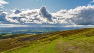 North Pennines landscape on the way between Dufton and High Cup Nick in Cumbria, England, UK