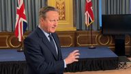 David Cameron during his interview with NBC