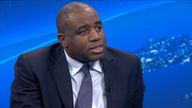 David Lammy said he would work with Donald Trump
