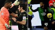 Two matches - one in England and one in Italy - were paused after alleged racism remarks from the crowd