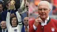 Pics: AP
FILE - Bayern legend Franz Beckenbauer stands on the pitch prior to the German first division Bundesliga soccer match against SC Freiburg in Munich, Germany, on May 20, 2017. Germany&#39;s World Cup-winning coach Franz Beckenbauer has died. He was 78. Beckenbauer was one of German soccer&#39;s central figures. He captained West Germany to the World Cup title in 1974. He also coached the national side for its 1990 World Cup win against Argentina. (AP Photo/Matthias Schrader, File)