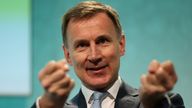 British Chancellor of the Exchequer Jeremy Hunt speaks at the Resolution Foundation, in London, Britain December 4, 2023. REUTERS/Hollie Adams