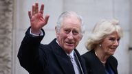 Pic: Reuters
Britain&#39;s King Charles leaves the London Clinic with Queen Camilla after receiving treatment for an enlarged prostate in London, Britain January 29, 2024. REUTERS/Hollie Adams