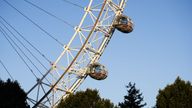 A view of The London Eye, which will reopen to the public on 1st August.