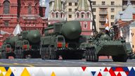 File pic

A Russian BTR-82A armoured personnel carrier and Yars intercontinental ballistic missile systems drive in Red Square during a parade on Victory Day, which marks the 77th anniversary of the victory over Nazi Germany in World War Two, in central Moscow, Russia May 9, 2022. REUTERS/Evgenia Novozhenina