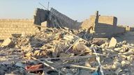 Damage caused by the strikes inside Iran