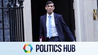 Prime Minister Rishi Sunak departs 10 Downing Street, London, to attend Prime Minister&#39;s Questions at the Houses of Parliament. Picture date: Wednesday January 10, 2024. PA Photo. See PA story POLITICS PMQs. Photo credit should read: Stefan Rousseau/PA Wire 