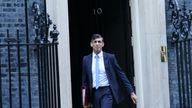 Prime Minister Rishi Sunak departs 10 Downing Street, London, to attend Prime Minister&#39;s Questions at the Houses of Parliament. Picture date: Wednesday January 10, 2024. PA Photo. See PA story POLITICS PMQs. Photo credit should read: Stefan Rousseau/PA Wire 