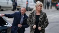 Sinn Fein vice-president Michelle O'Neill arriving at the Grand Central Hotel, Belfast, where Tanaiste Micheal Martin is holding series of meetings with Northern Ireland political leaders. Picture date: Wednesday January 31, 2024.
