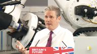 Sir Keir Starmer making his new year speech in Bristol