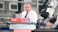 Labour Party leader Sir Keir Starmer gives a speech, at the National Composites Centre at Bristol and Bath Science Park in Bristol