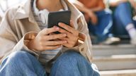 A teenage girl on a smartphone. Pic: iStock