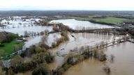 A view of flood waters from the River Ouse in Barcombe Mills, East Sussex. The impact of surface water and river flooding will continue to be "significant" across parts of England following heavy rainfall, experts have warned. Picture date: Friday January 5, 2024.