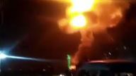 Images from Yemen purportedly showing explosions in Hodeidah
