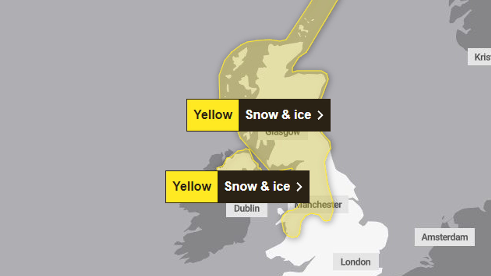 UK weather 'Severe' snow alert issued with communities warned they