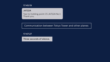 Japan plane crash transcript