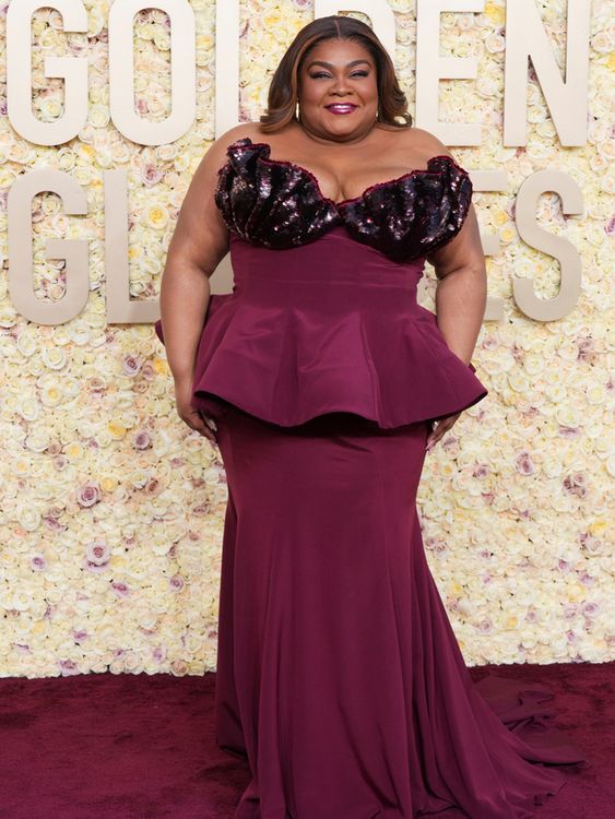 Da&#39;Vine Joy Randolph arrives at the 81st Golden Globe Awards on Sunday, Jan. 7, 2024, at the Beverly Hilton in Beverly Hills, Calif. (Photo by Jordan Strauss/Invision/AP)