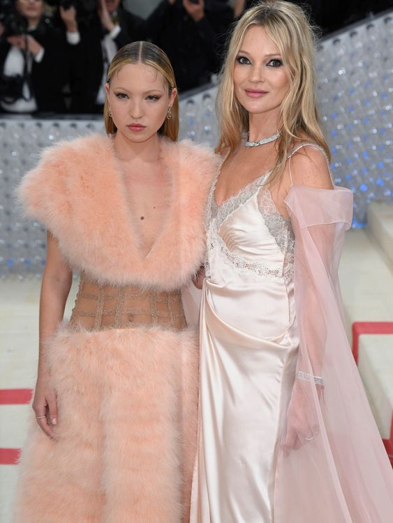 Lila Grace Moss and Kate Moss at the Met Gala in 2023. Pic: DPRF/STAR MAX/IPx/AP