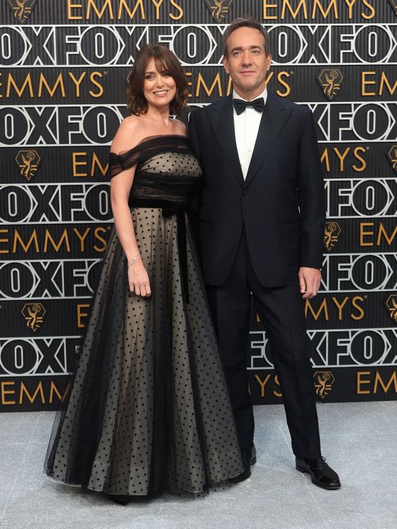 Matthew Macfadyen and Keeley Hawes attend the 75th Primetime Emmy Awards in Los Angeles, California, U.S. January 15, 2024. REUTERS/Aude Guerrucci
