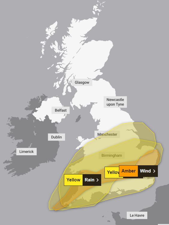 UK weather warnings. Pic: Met Office