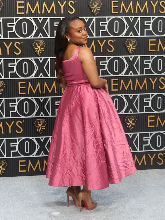 Quinta Brunson attends the 75th Primetime Emmy Awards in Los Angeles, California, U.S. January 15, 2024. REUTERS/Aude Guerrucci
