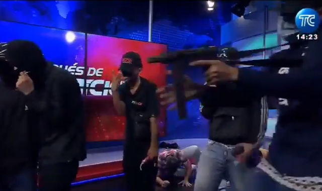 Hooded gunmen burst onto live TV set in Ecuador after drug lord escape triggers state of emergency - Vimarsana News