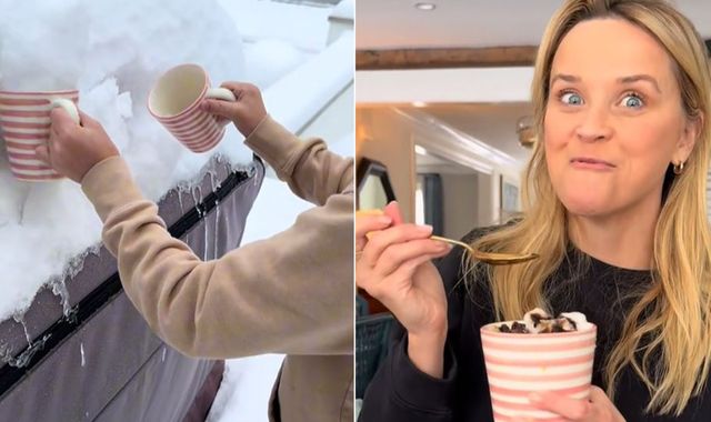 Reese Witherspoon eats snow and some people aren't happy - Vimarsana News