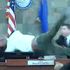 Defendant leaps over judge's bench sparking brawl in Las Vegas court