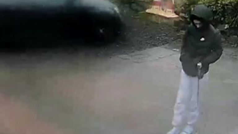 Tree falls and smashes car as Storm Isha hits the UK