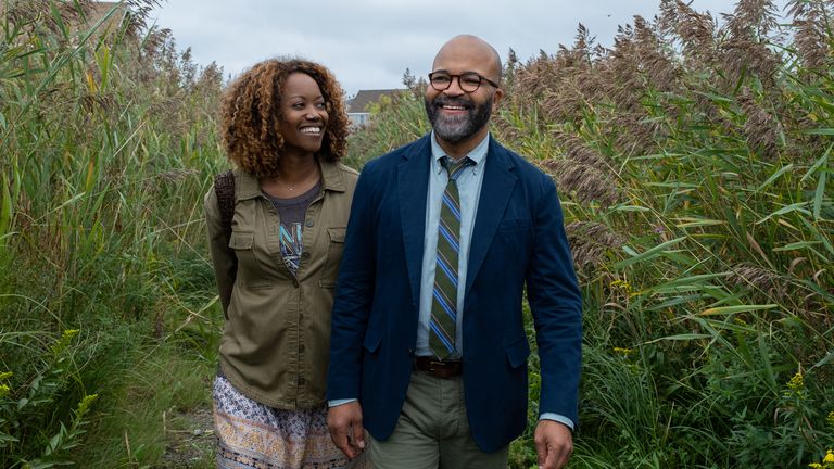 Erika Alexander stars as Coraline and Jeffrey Wright as Thelonious &#39;Monk&#39; Ellison in American Fiction. Pic: Claire Folger/Orion Releasing