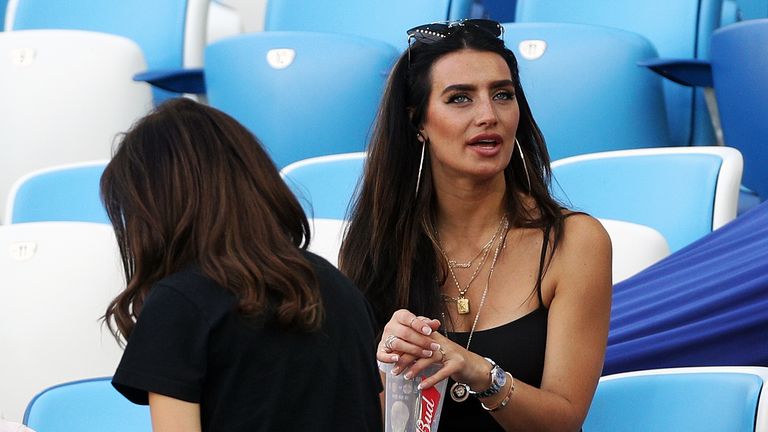 Annie Kilner, girlfriend of England&#39;s Kyle Walker during the FIFA World Cup Group G match at Kaliningrad Stadium. PRESS ASSOCIATION Photo. Picture date: Thursday June 28, 2018. See PA story WORLDCUP England. Photo credit should read: Owen Humphreys/PA Wire. RESTRICTIONS: Editorial use only. No commercial use. No use with any unofficial 3rd party logos. No manipulation of images. No video emulation