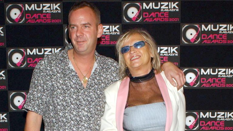 Norman Cook and radio dj Annie Nightingale 