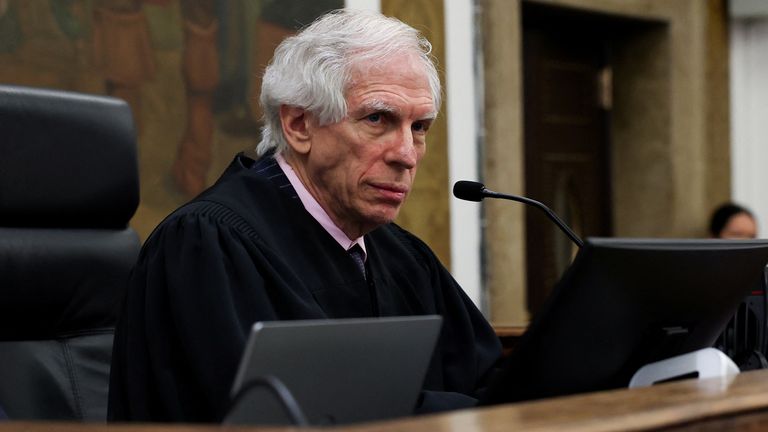 Judge Arthur Engoron attends the closing arguments in the Trump Organization civil fraud trial at New York State Supreme Court in the Manhattan borough of New York City, U.S., January 11, 2024. REUTERS/Shannon Stapleton/Pool