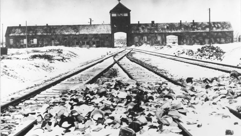 1945 file photo of Auschwitz
Pic: AP