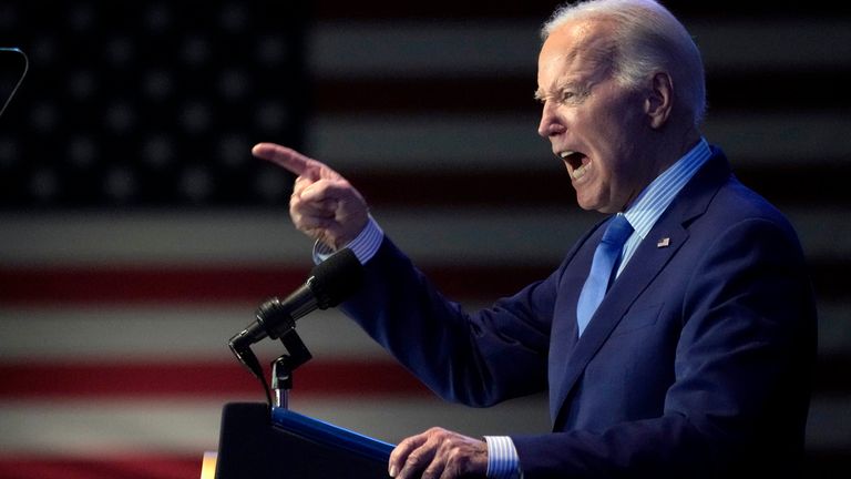 Biden must decide how severe his response will be. Pic: AP