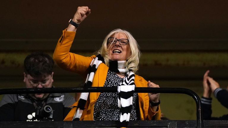 File photo dated 19/05/22 of Carol Shanahan, owner of Port Vale. Port Vale have denied reports claiming pop star Robbie Williams is preparing a bid to buy the club. Williams, a lifelong fan of the League One side, was said to be considering a Wrexham-style takeover at Vale Park. Issue date: Wednesday January 31, 2024.